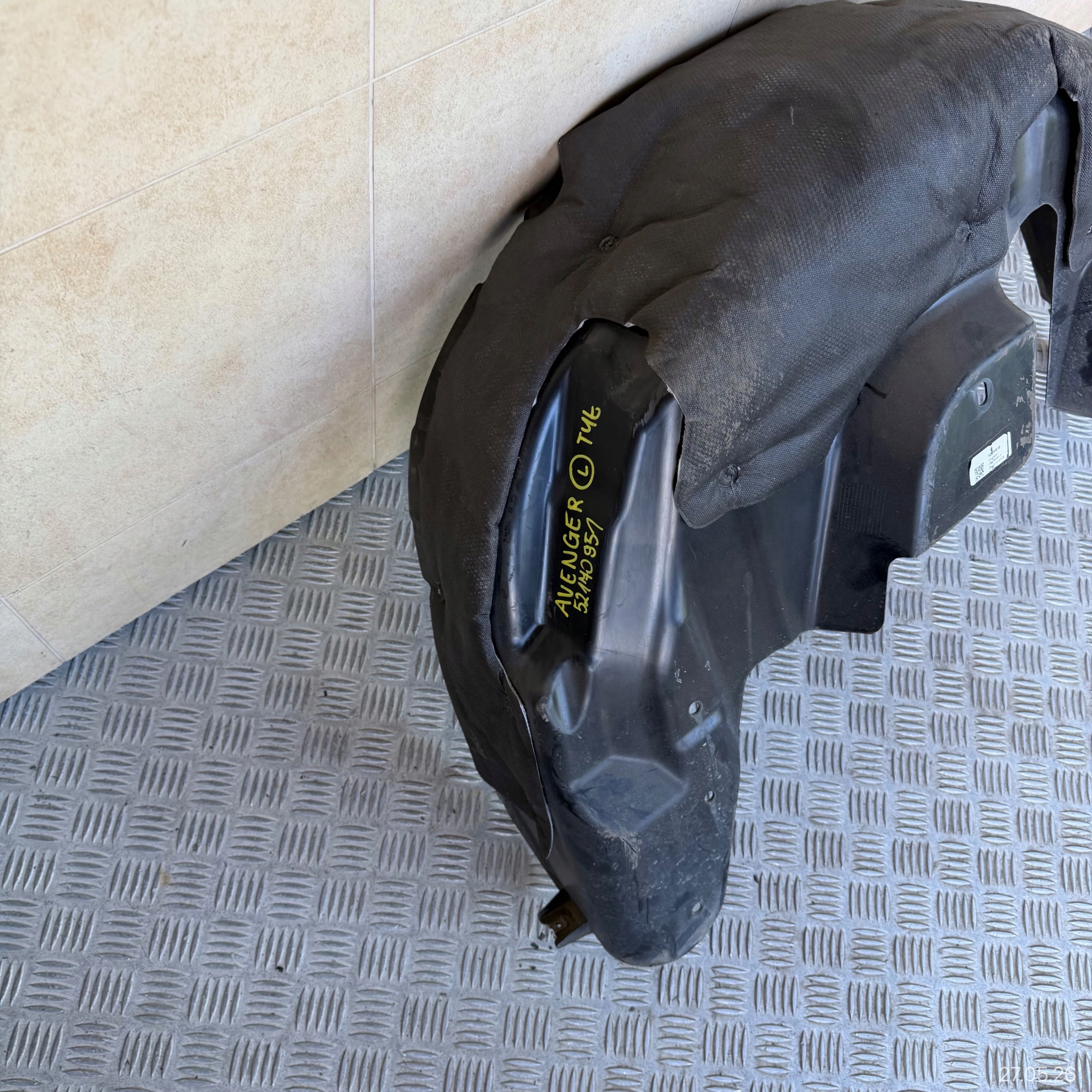 mudguard rear. left JEEP AVENGER 2024 ROK 52170951