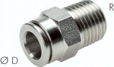 Přímá zástrčková spojka R 1/2" 12 mm nerezová ocel