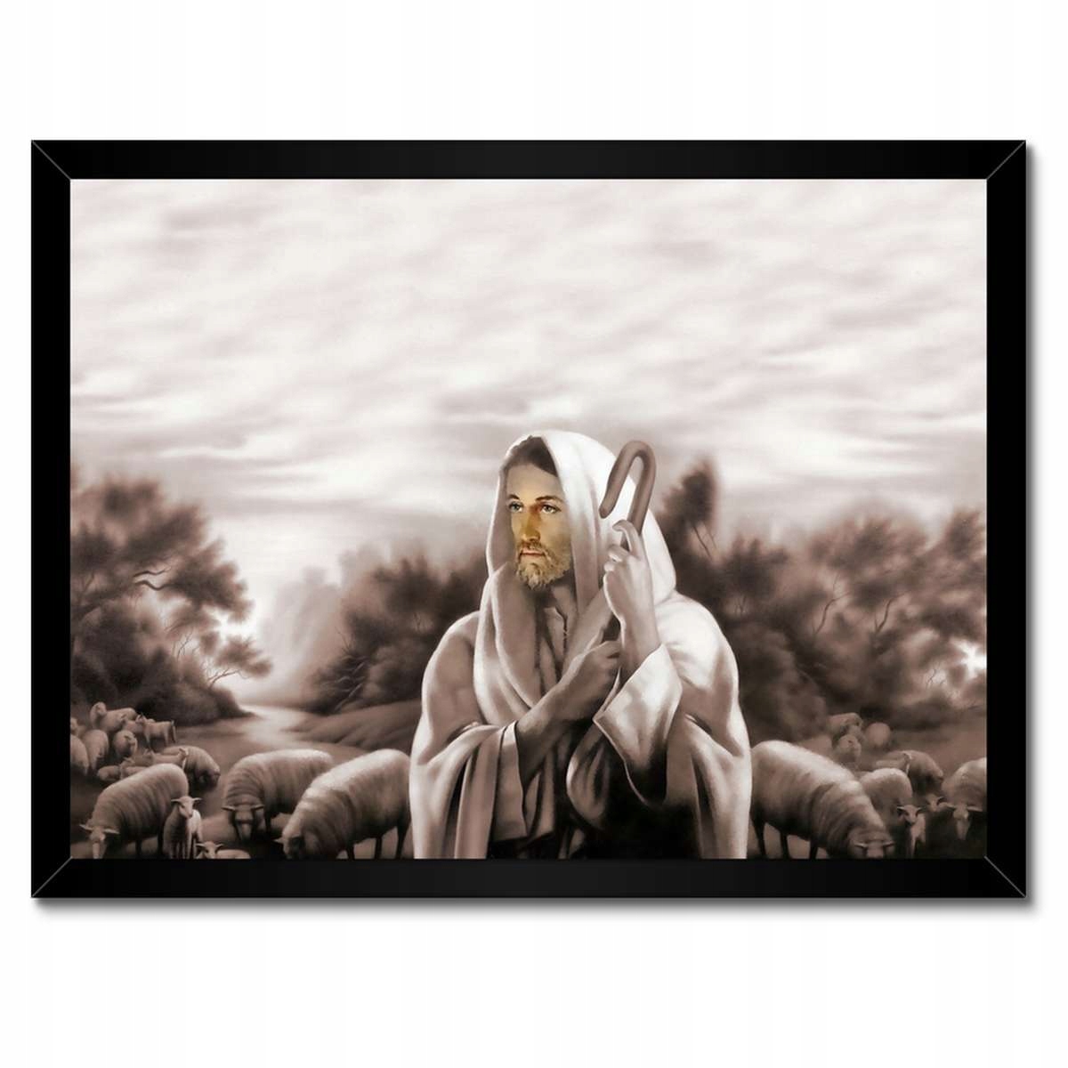 Plakáty v rámu 40x30 Ježíš Kristus Pastýřem