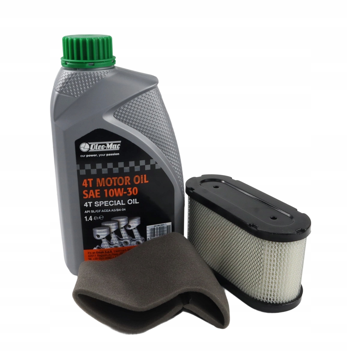 Oryginalne filtry olej silnika K1600 do traktorka Oleo-Mac zestaw serwisowy