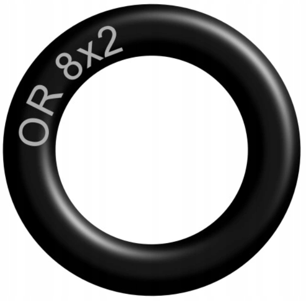 Oring 8x2 NBR70 gumowy uszczelniacz pierścień olejoodporny (1 szt)
