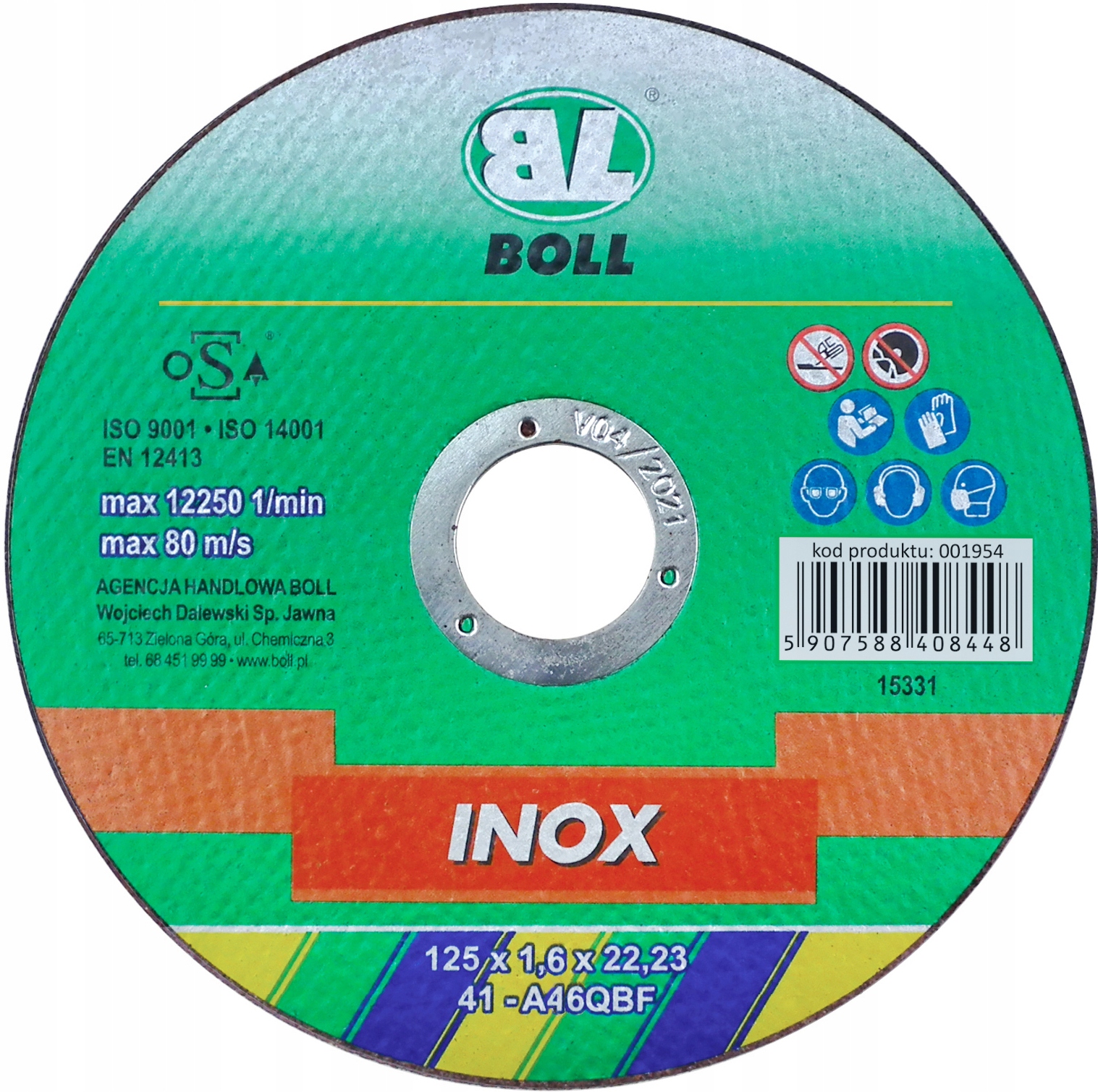 

Boll Tarcza Do Cięcia Szlifowania Inox 41-125x1.6