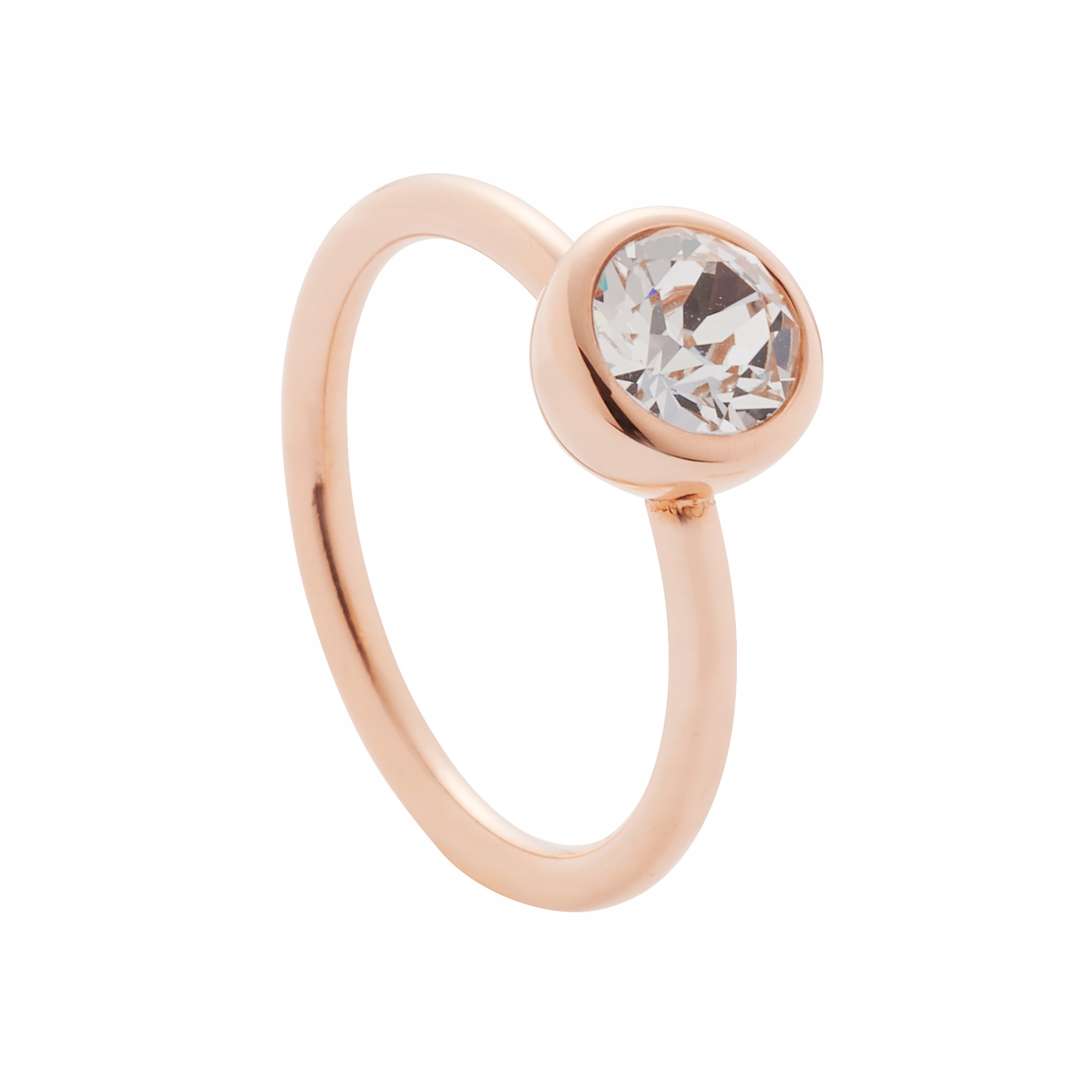 Prstýnek Růžové zlato S Křišťálem Swarovski z oceli pro ženy