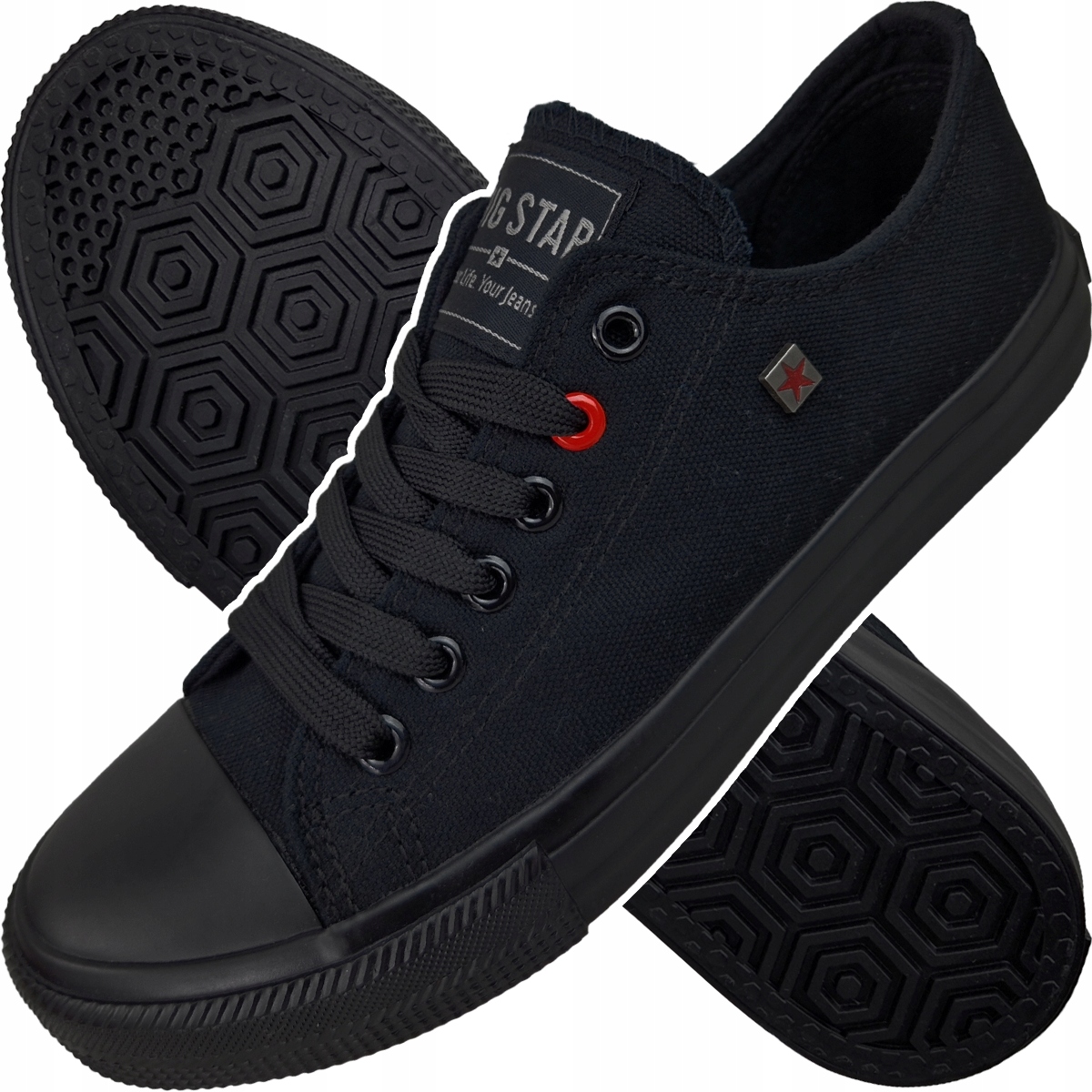 

trampki męskie Big Star czarne buty T174110 42
