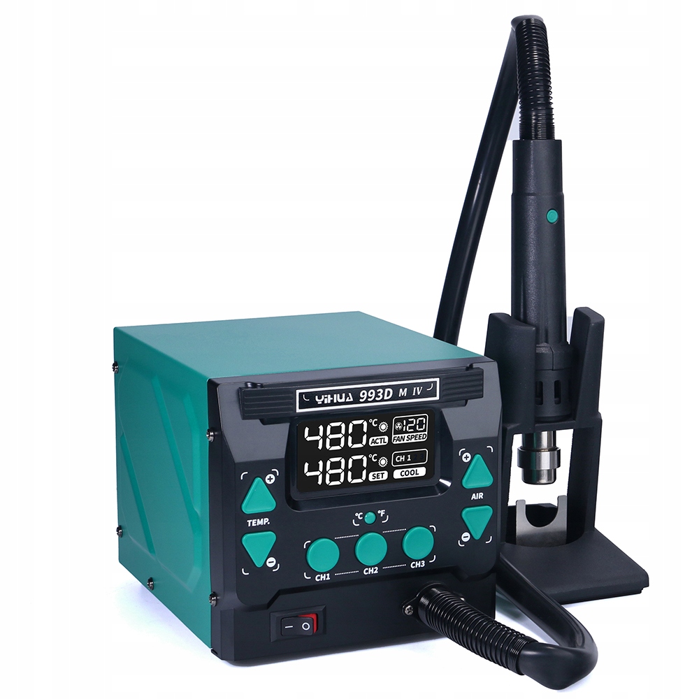 

Lutownica Spawarka Hot Air Yihua 993DM-IV 1000W