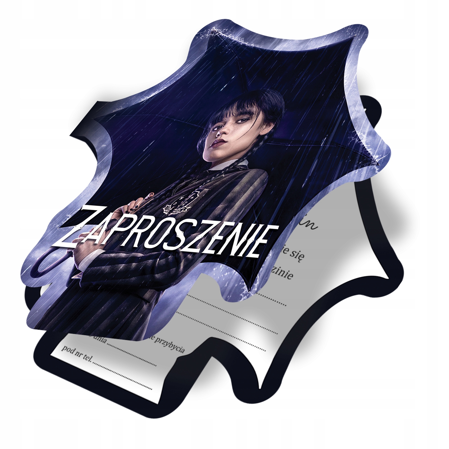 ZAPROSZENIE NA URODZINY WEDNESDAY ADDAMS Z2 EAN (GTIN) 6095407684605