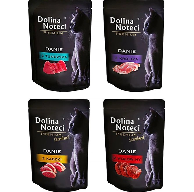 Levně Dolina Noteci 85g Premium Mokré Krmivo Pro Kočky MIX Chutí 20 ks