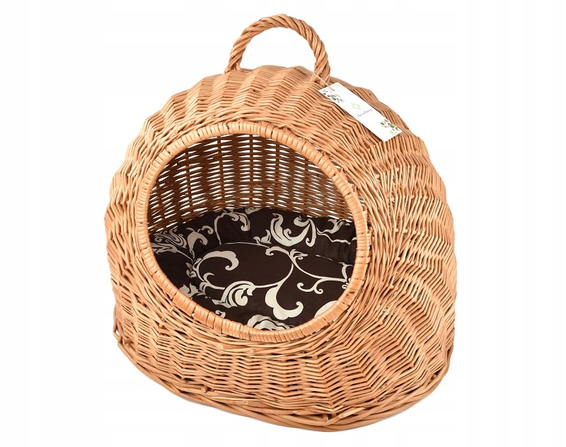 Proutěná budka Domeček Pelíšek pro psa kočku 44 cm