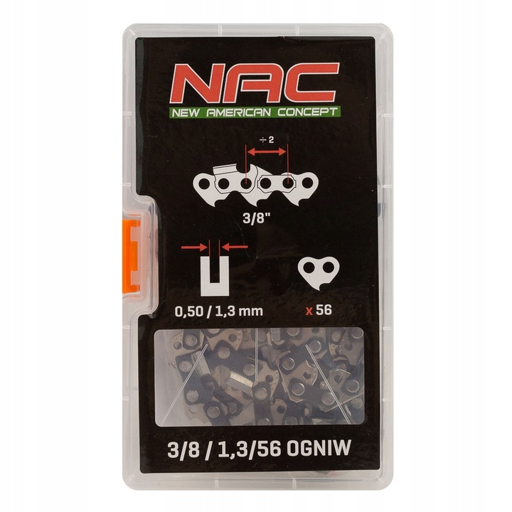 

Łańcuch Tnący 16'' Nac Do Pilarki CE20-NS-H 56 Og