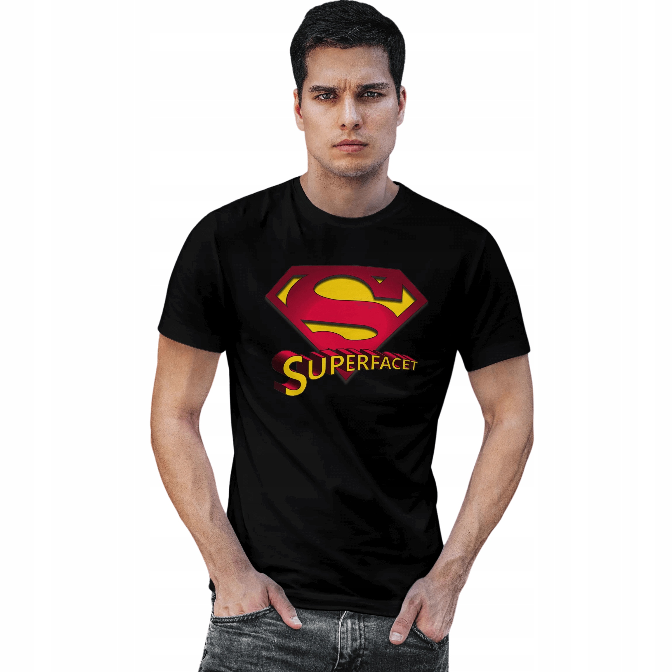 

Koszulka T-shirt Męski Super Facet Na Walentynki L