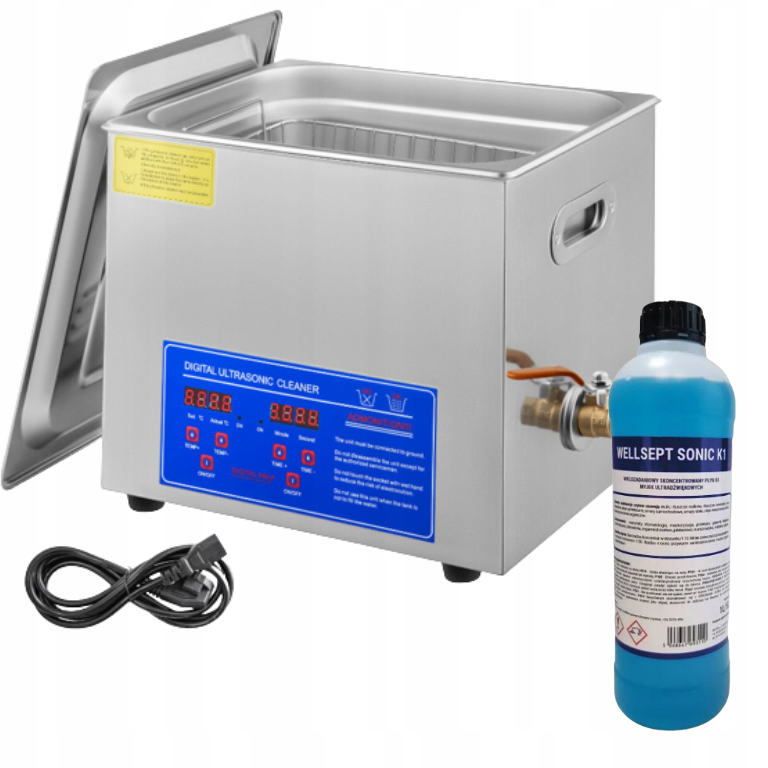 

Myjka Ultradźwiękowa 6L Profesjonalna 200W +płyn
