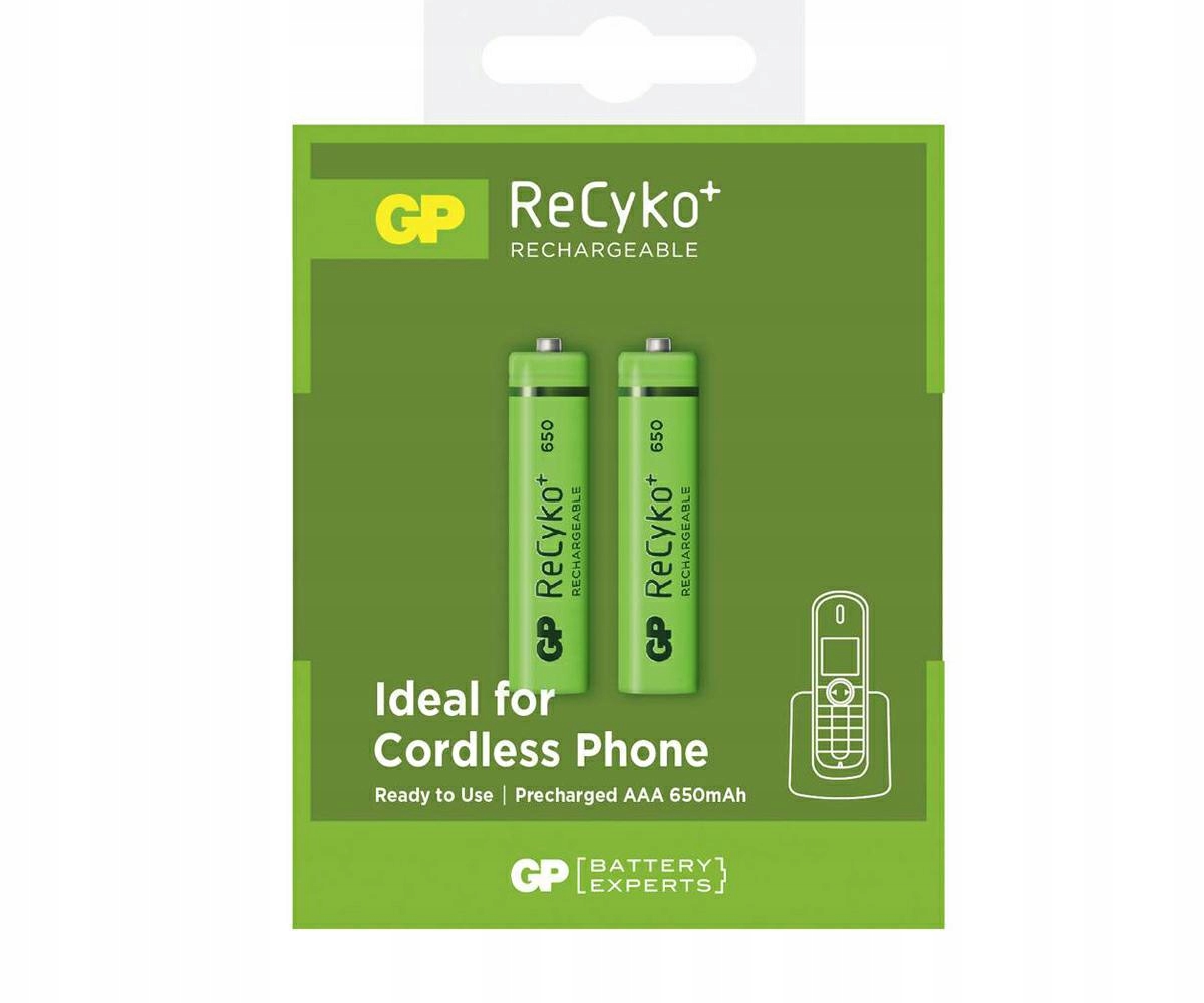 

2x Akumulator Gp Recyko Aaa R3 650mAh paluszek