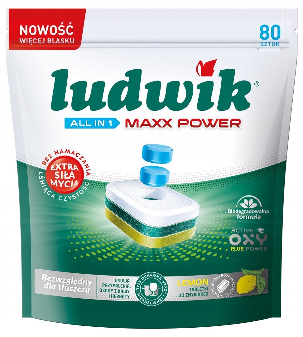 Levně Ludwik tablety do myčky lemon 80 ks