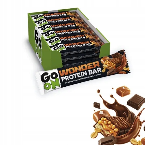 24 x Sante Go On Wonder Baton Proteinowy słony karmel 45 g 28% białka