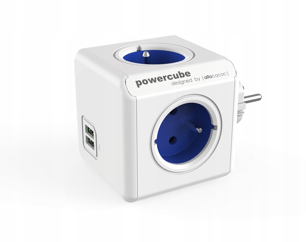 

PowerCube Original Usb listwa zasilająca niebieska