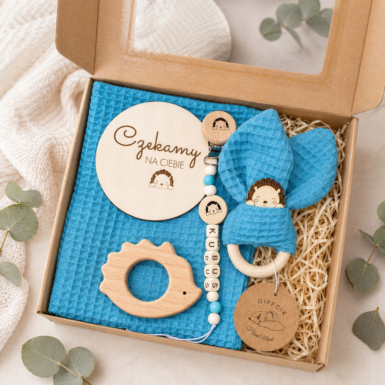 Gift Box Baby shower muslin dla niemowlaka