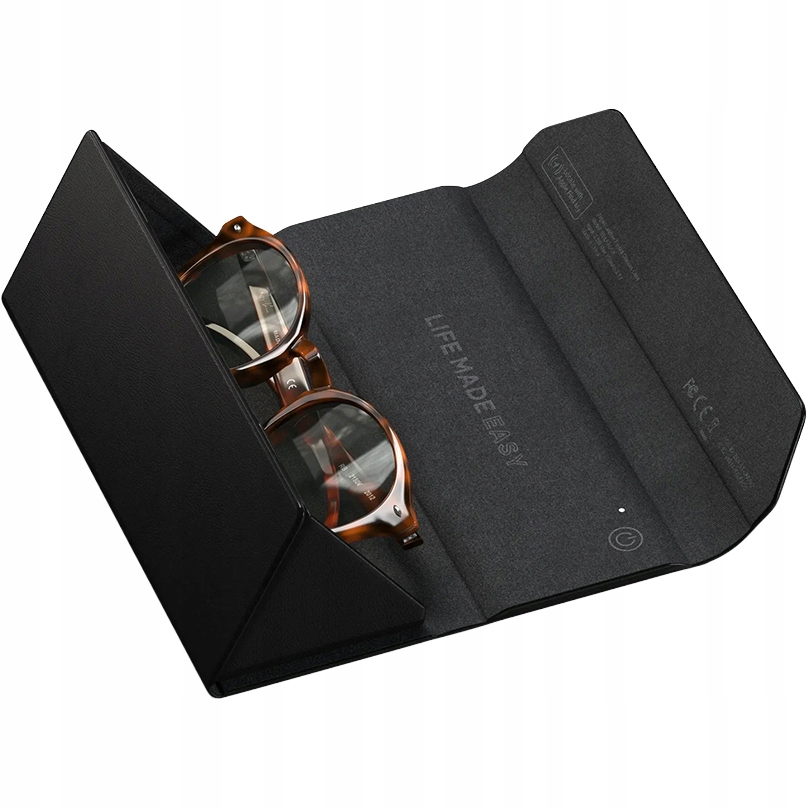 Pouzdro na brýle, lokalizátor pro Find My, Satechi, pouzdro z semišové ekologické kůže