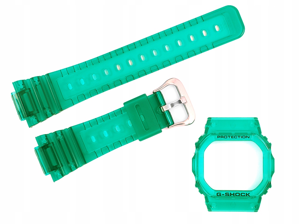Zelený komplet pásek a bezel Casio DW-5600 DW-5600SB-3 Originál