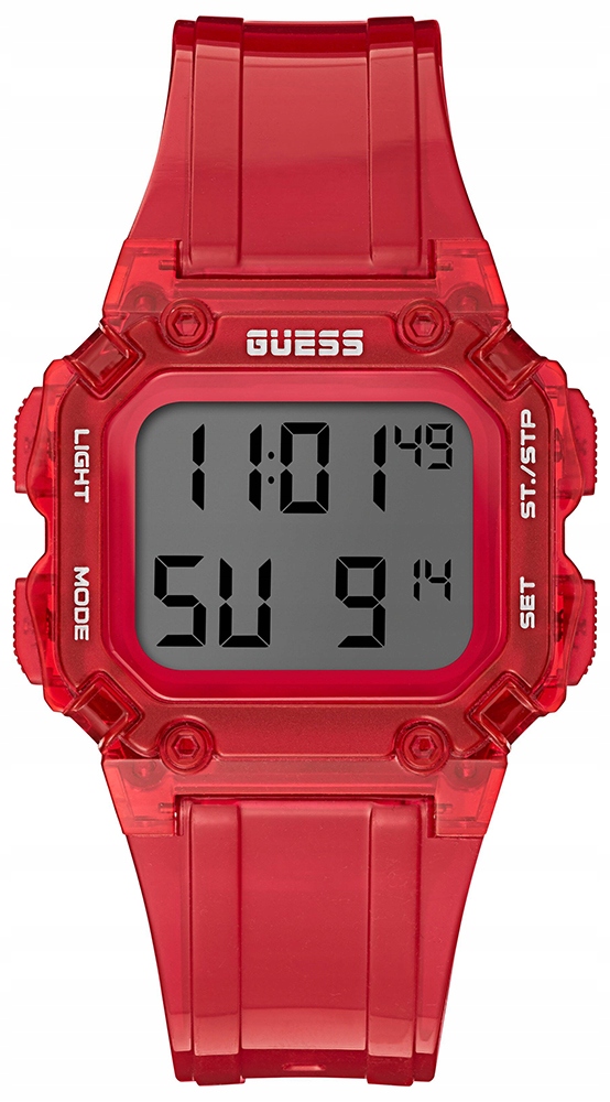 pánské hodinky Guess GW0270G2 červené