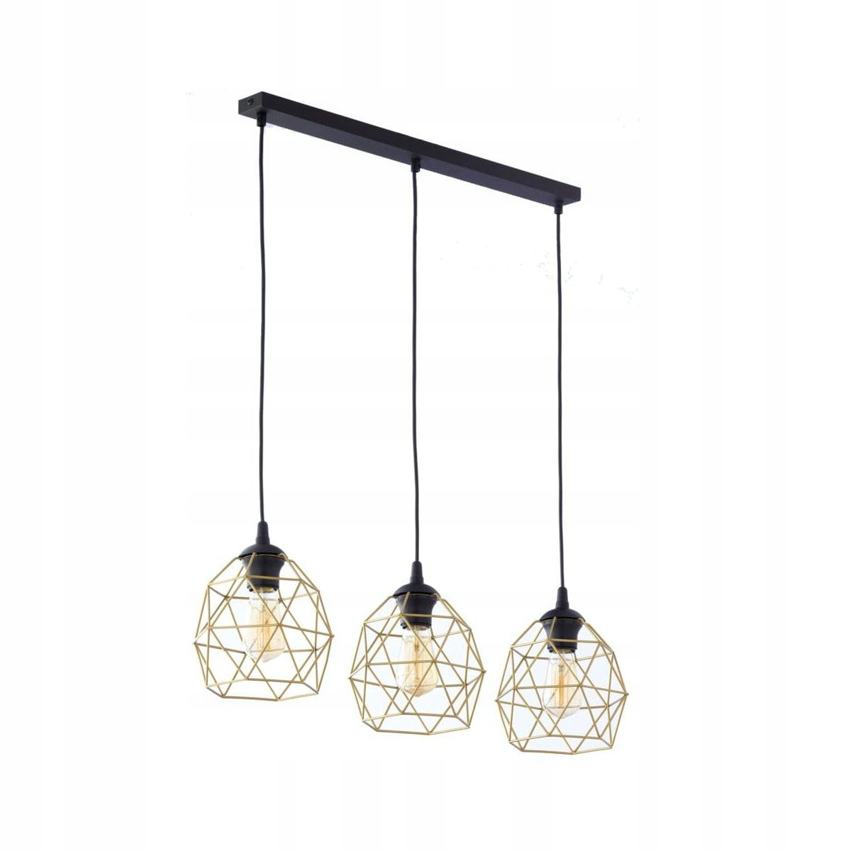 Závěsná lampa Galaxy zlatá 3 x E27 Tk Lighting