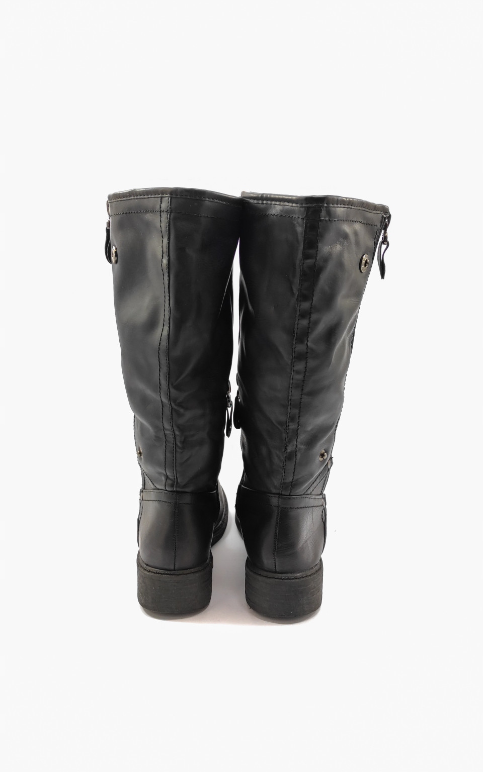 OCIEPLANE CZARNE KOZAKI 36 Kolor czarny