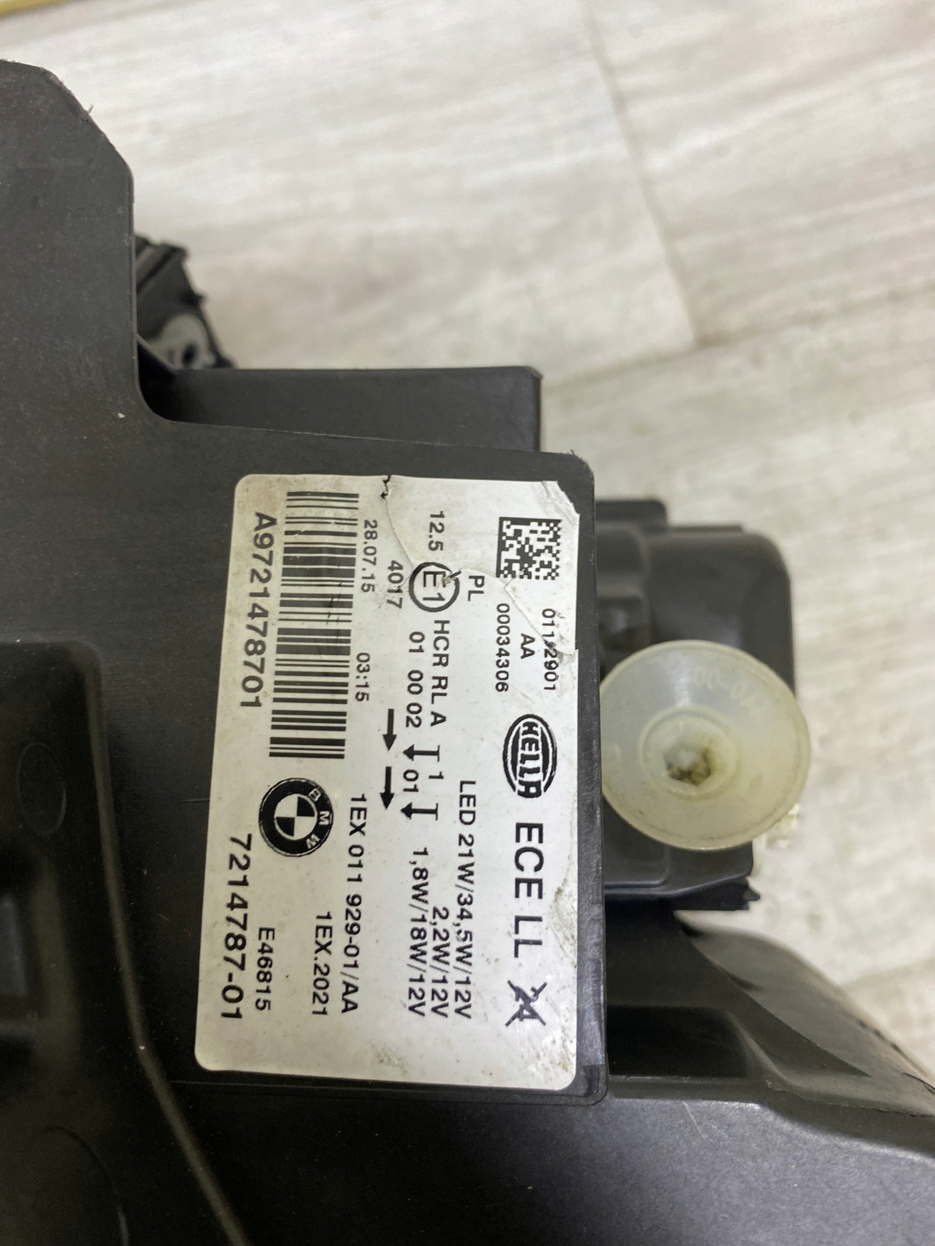 BMW 1 F20 F21 LIFT light front front left FULL LED EUROPA