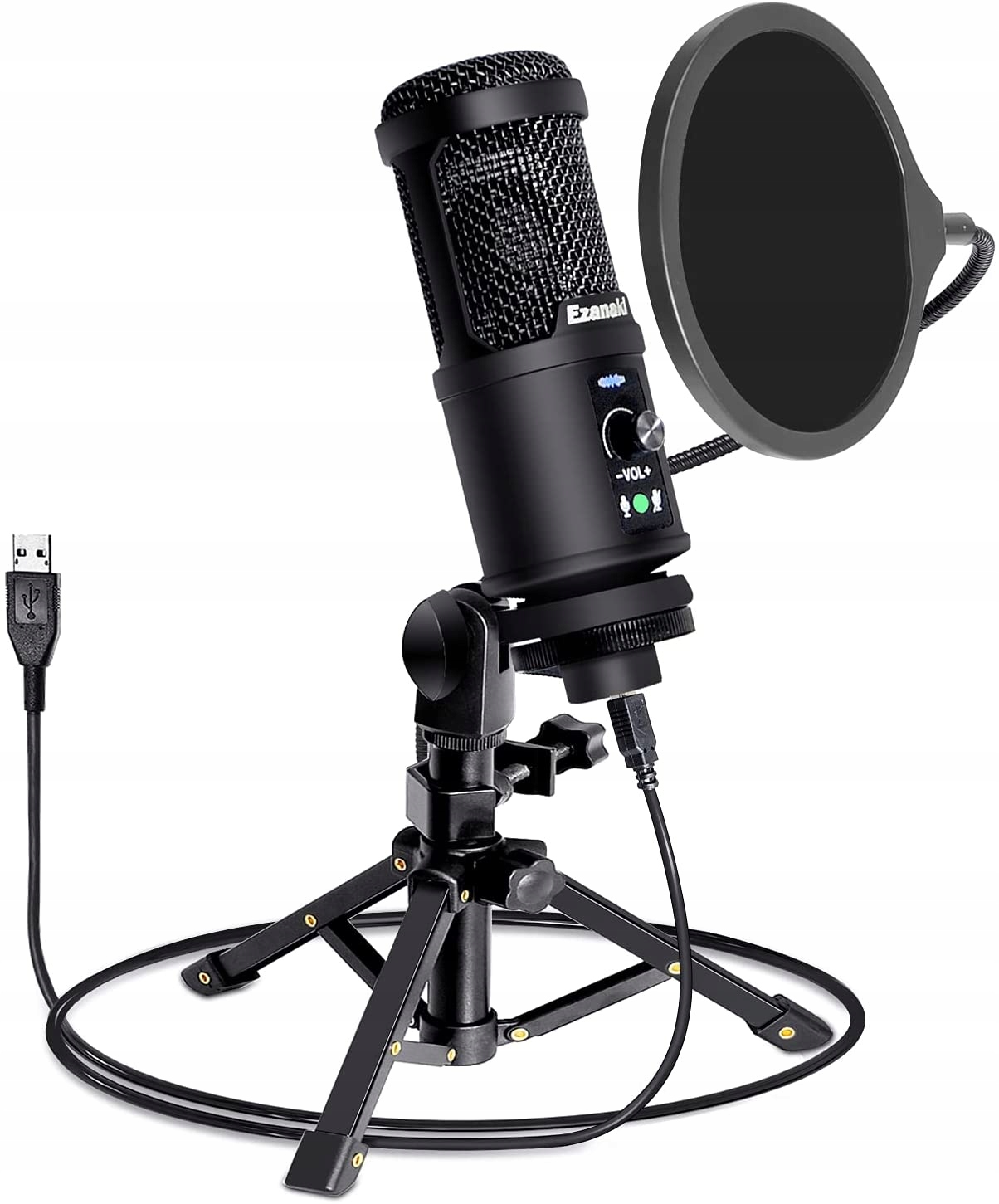 MHwan Mikrofon Deckel Hochdichter Mikrofonschaum mit Anti-Roll-Mikrofonschutz-Silikonring und unterer Hülse für Meeting Studio Karaoke Mikrofonabdeckungen 18 Stück 