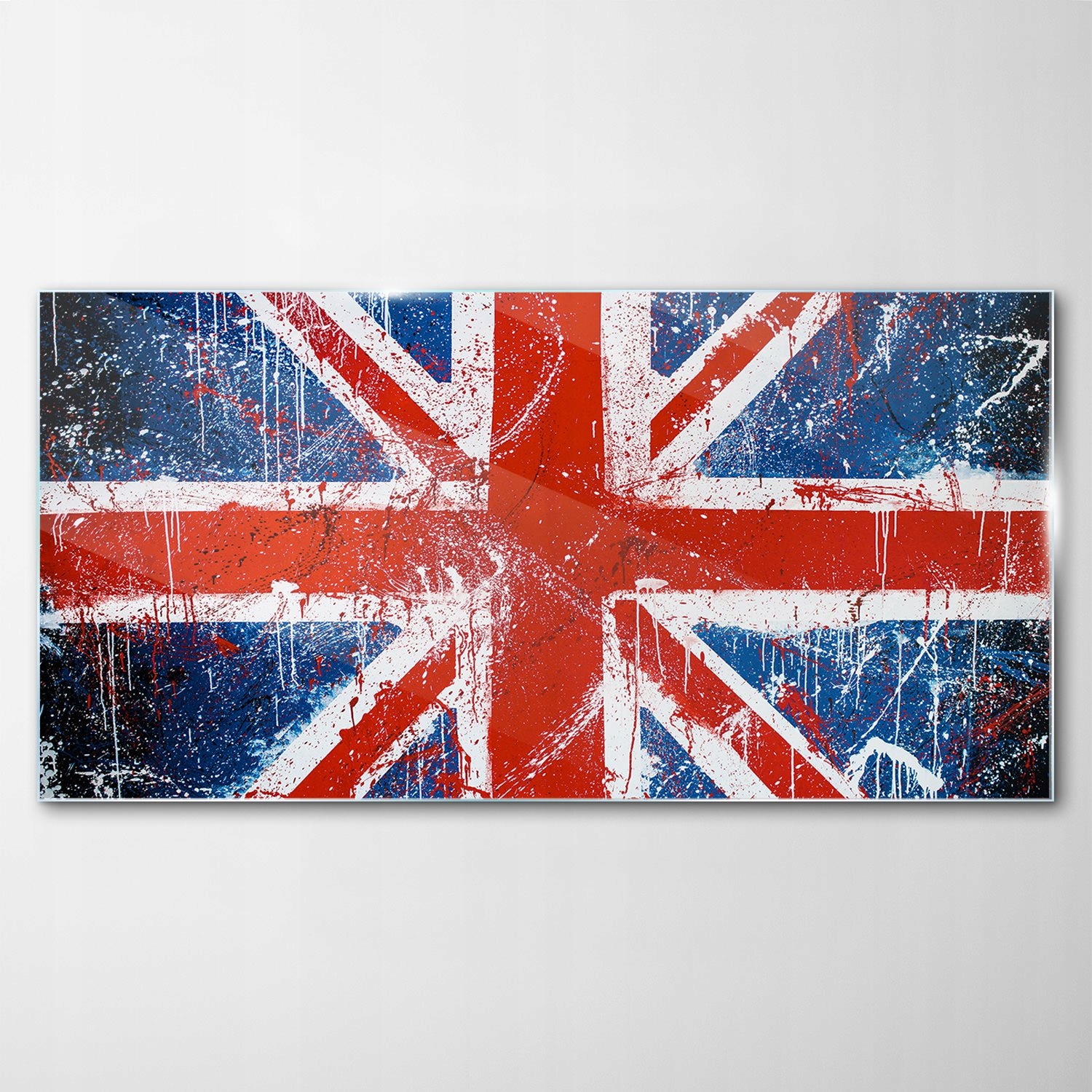 

Obraz Szklany Dekor Flaga Londyn Graffiti 120x60