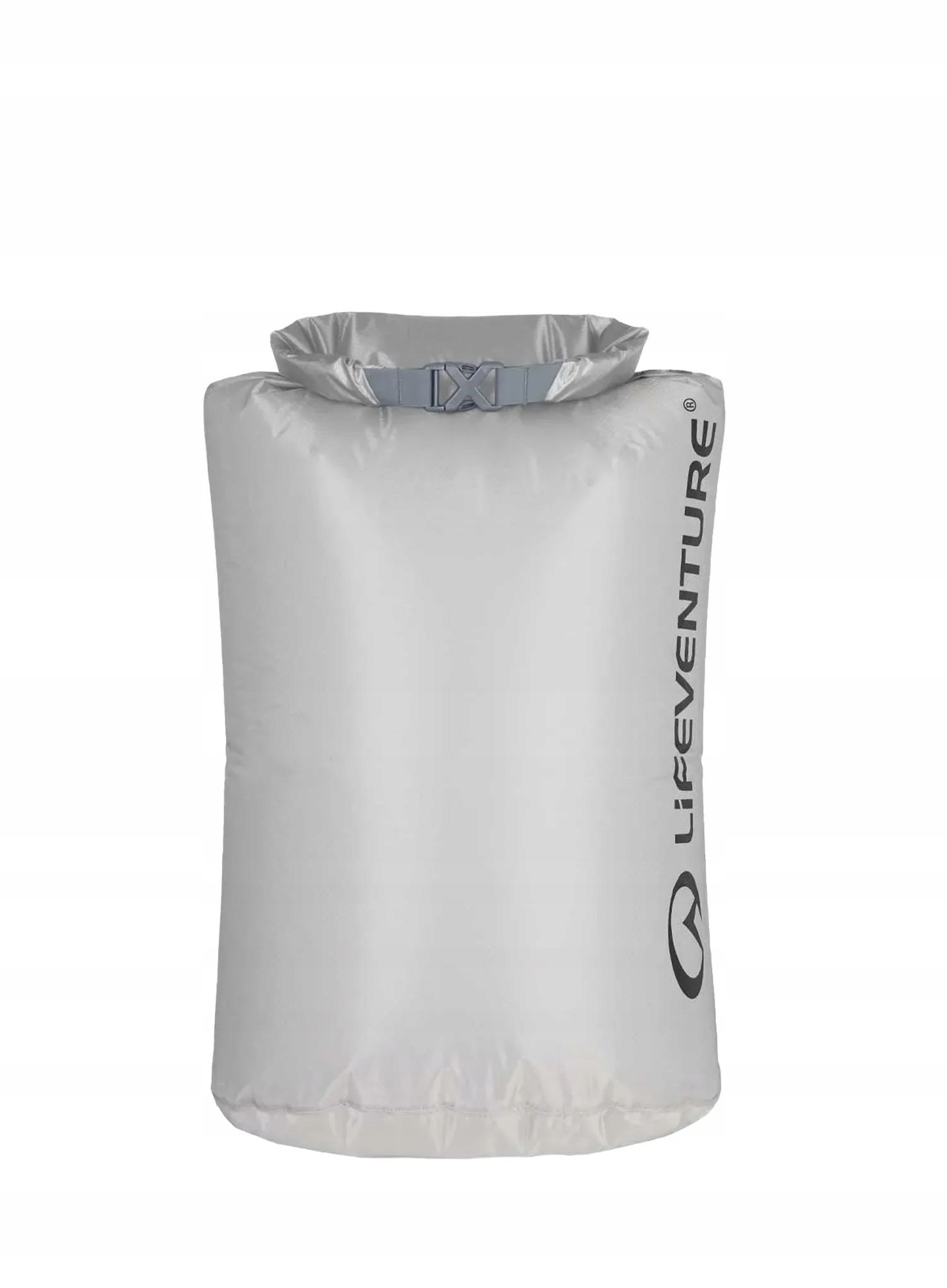Vodotěsný vak Lifeventure Ultralight Dry Bag 15 l šedý