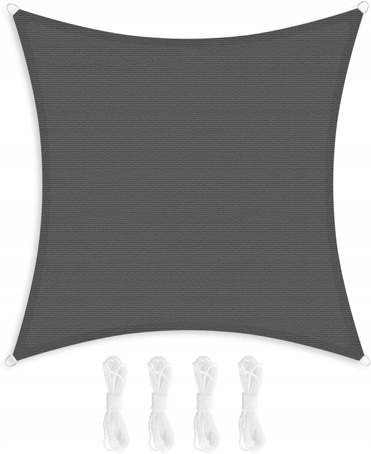 Żagiel przeciwsłoneczny Ogrodowy antracytowy 5 x 5 m ciemny szary