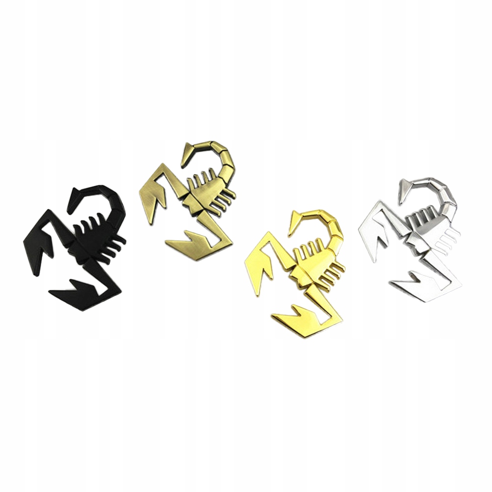 4szt. Metalowy kształt skorpiona na zewnątrz