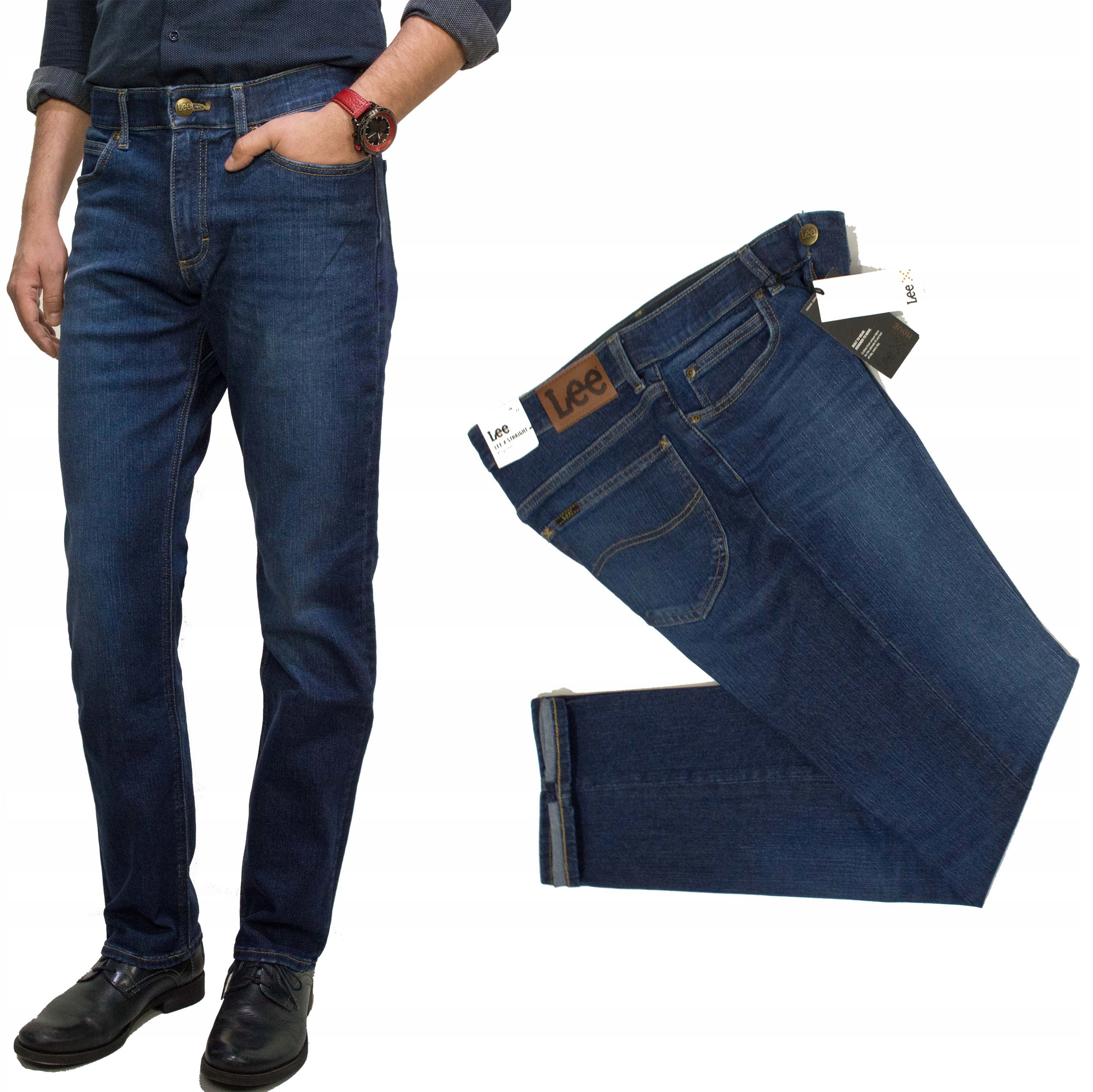 Lee X Straight Vanadi pánské džínové kalhoty Regular džíny rovné W33 L32