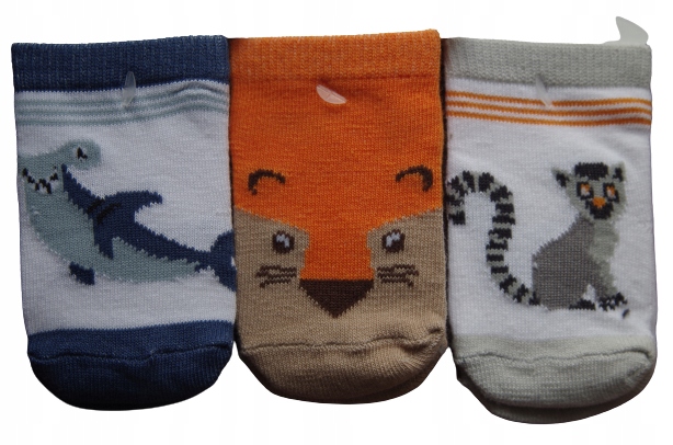 

Skarpetki 3PAK Bawełniane 3pary 3-6 miesięcy 68