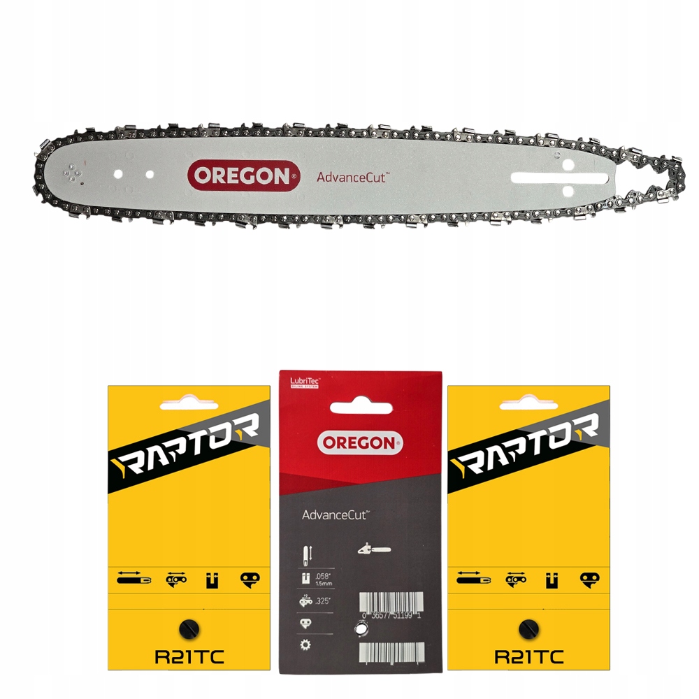 2x reťaz Raptor vodiaca lišta Oregon 45 cm 18" .0325" 1,5 mm K095