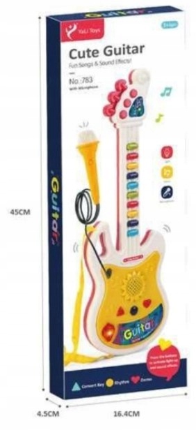 Gitara elektryczna dla dzieci z mikrofonem 3+ Kod producenta Guitar3