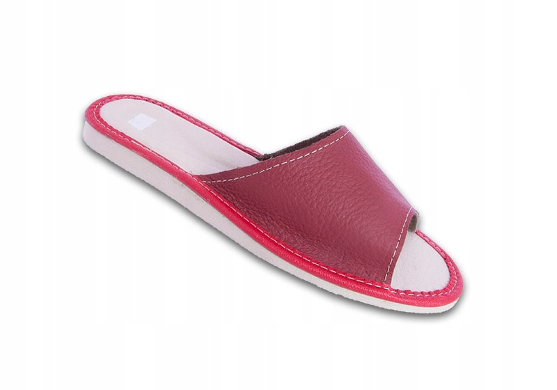 SKÓRZANE PANTOFLE DOMOWE, KAPCIE DOMOWE rozmiar 41