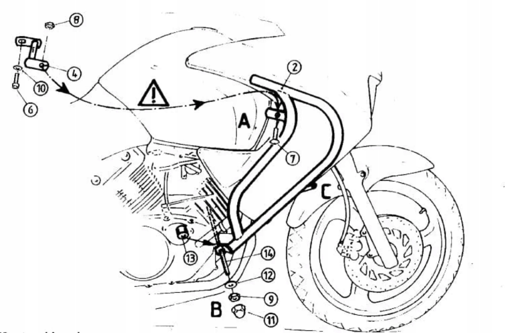 Honda Varadero 125 (2001-2006) Gmol motora