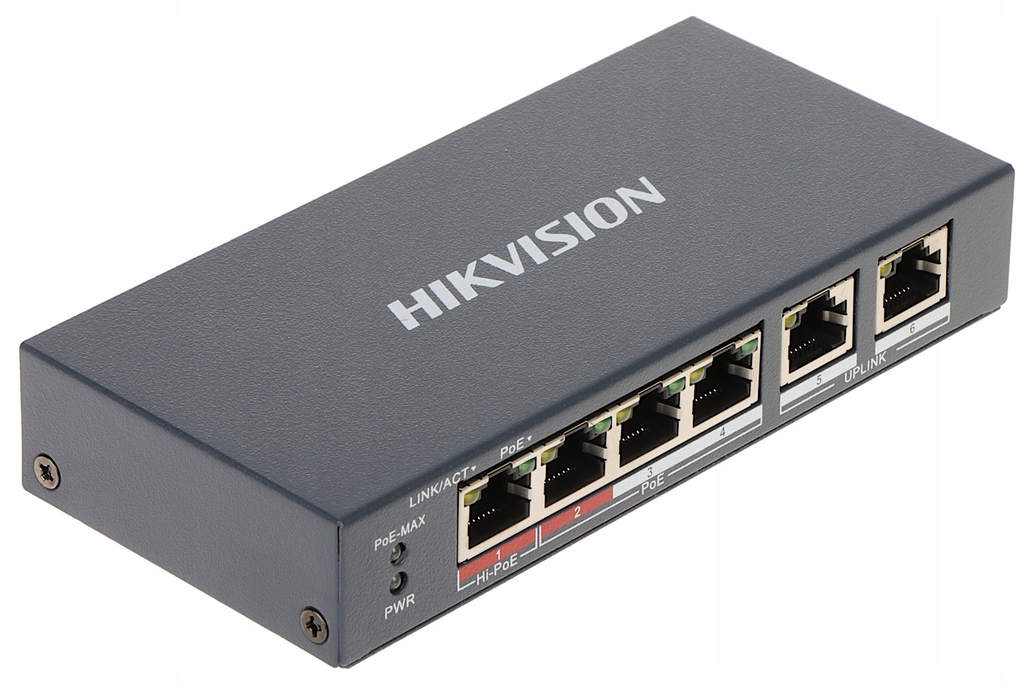 Switch Poe DS-3E1106HP-EI 4-PORTOVÝ Hikvision