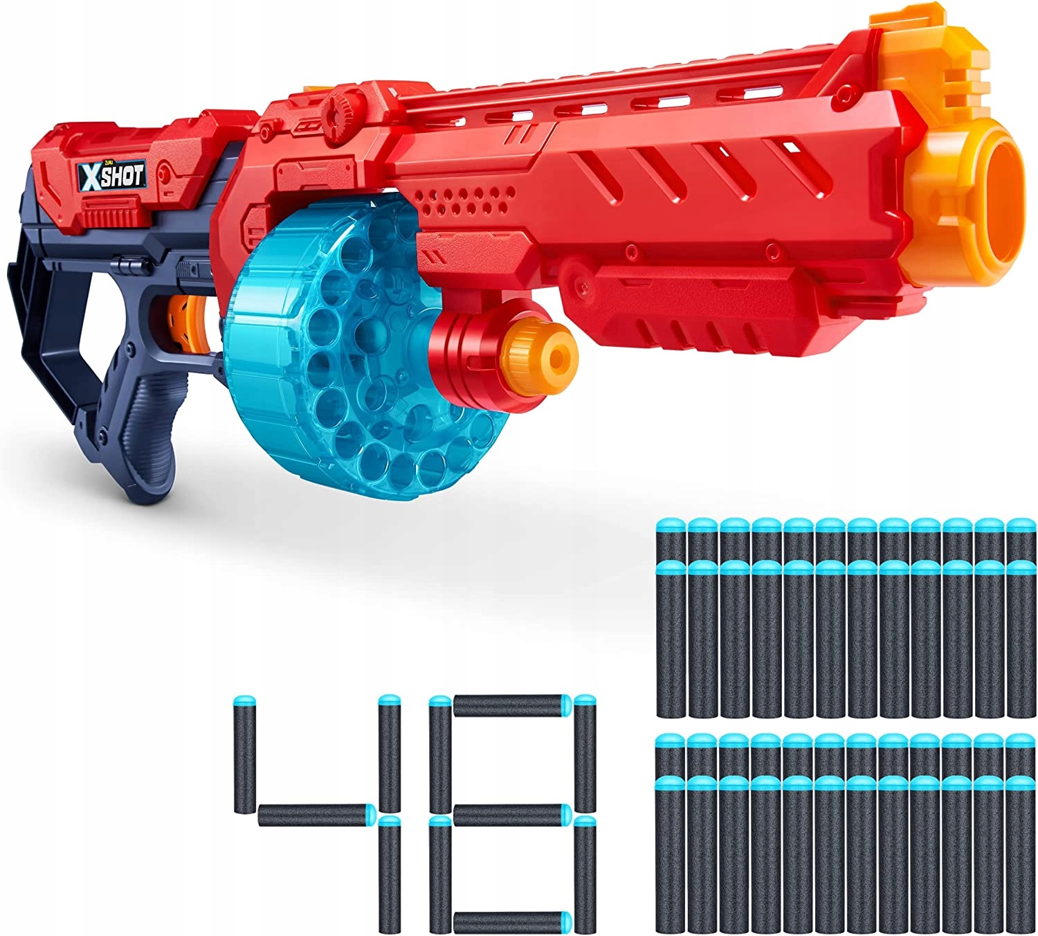 

X-Shot Excel Turbo Red Blaster Wyrzutnia Minigum
