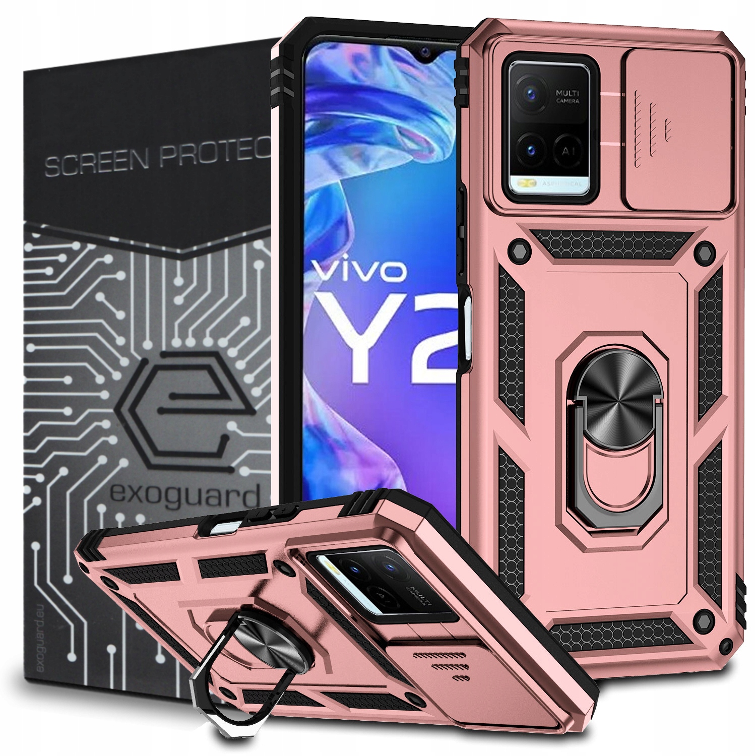 

Etui Pancerne Case Szkło do Vivo Y33S Y21S
