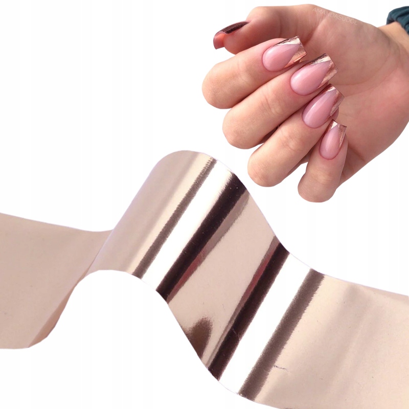 

Folia transferowa Rose Gold do zdobień paznokci