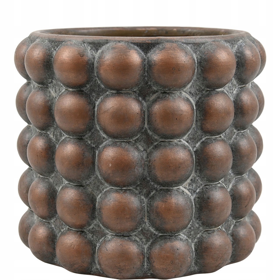 DONICZKA BRĄZOWA OZDOBNA OSŁONKA 18x20cm