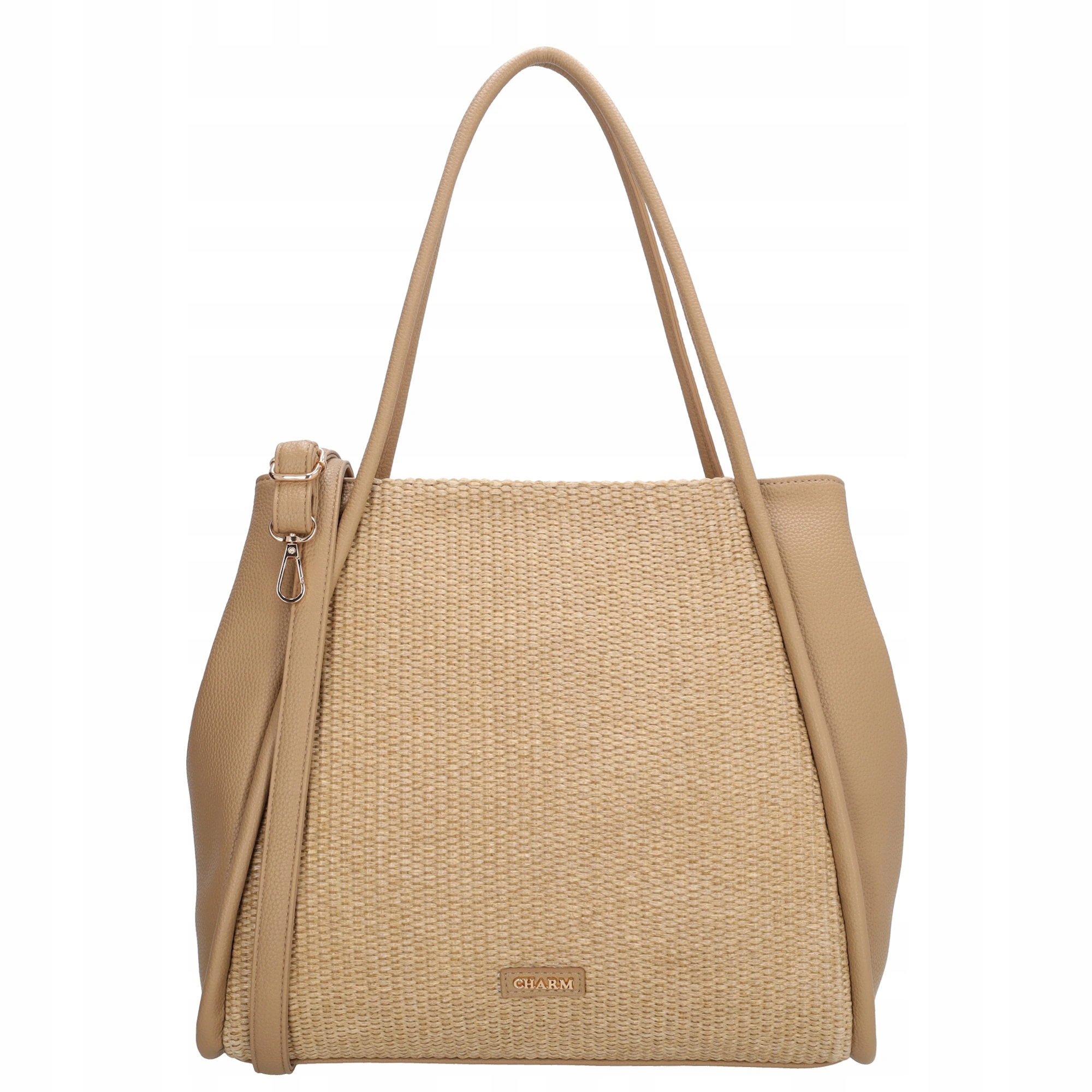 Dámská shopper kabelka Charm London Paris Light Taupe