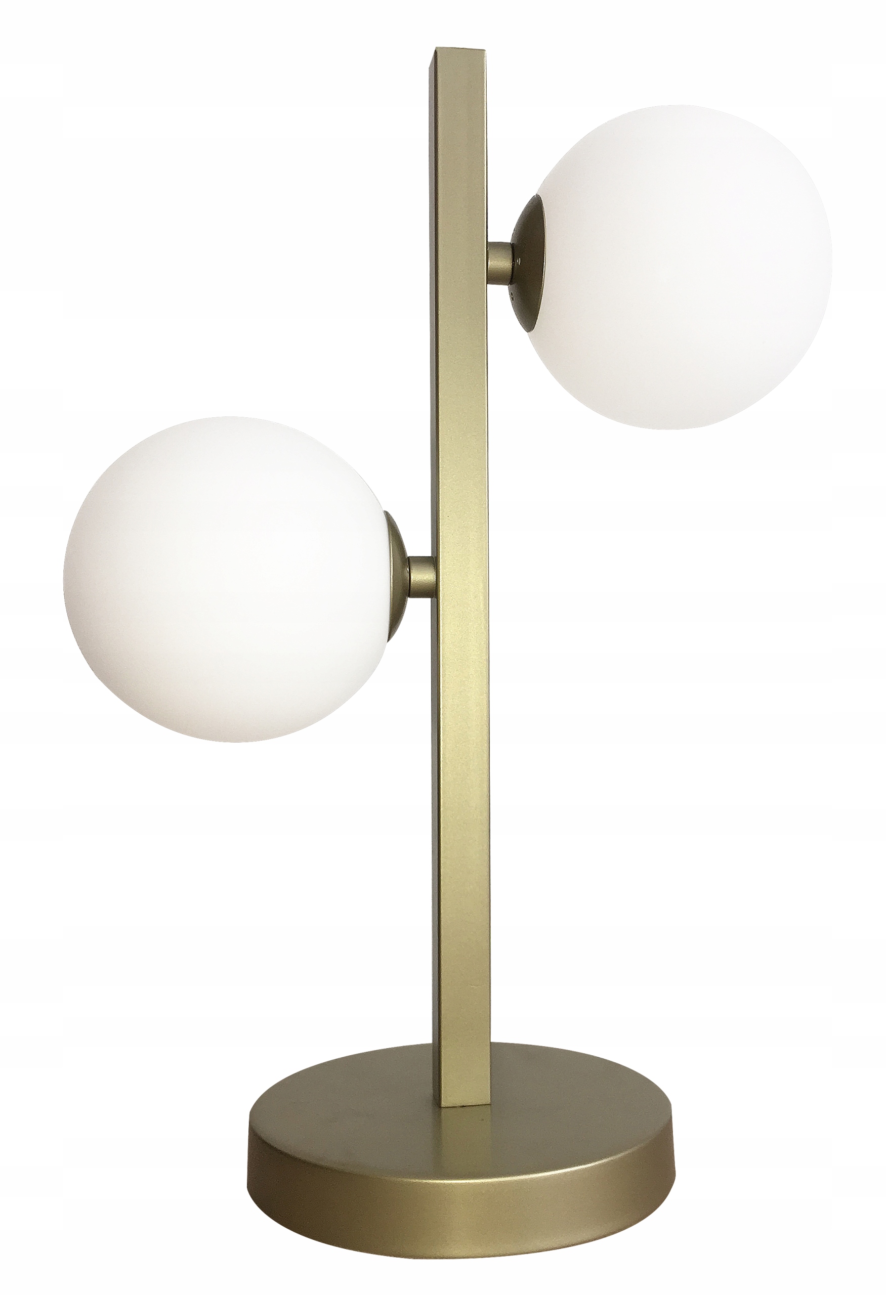 Stolná lampa mosadz biela 2XG9 Kama Candellux