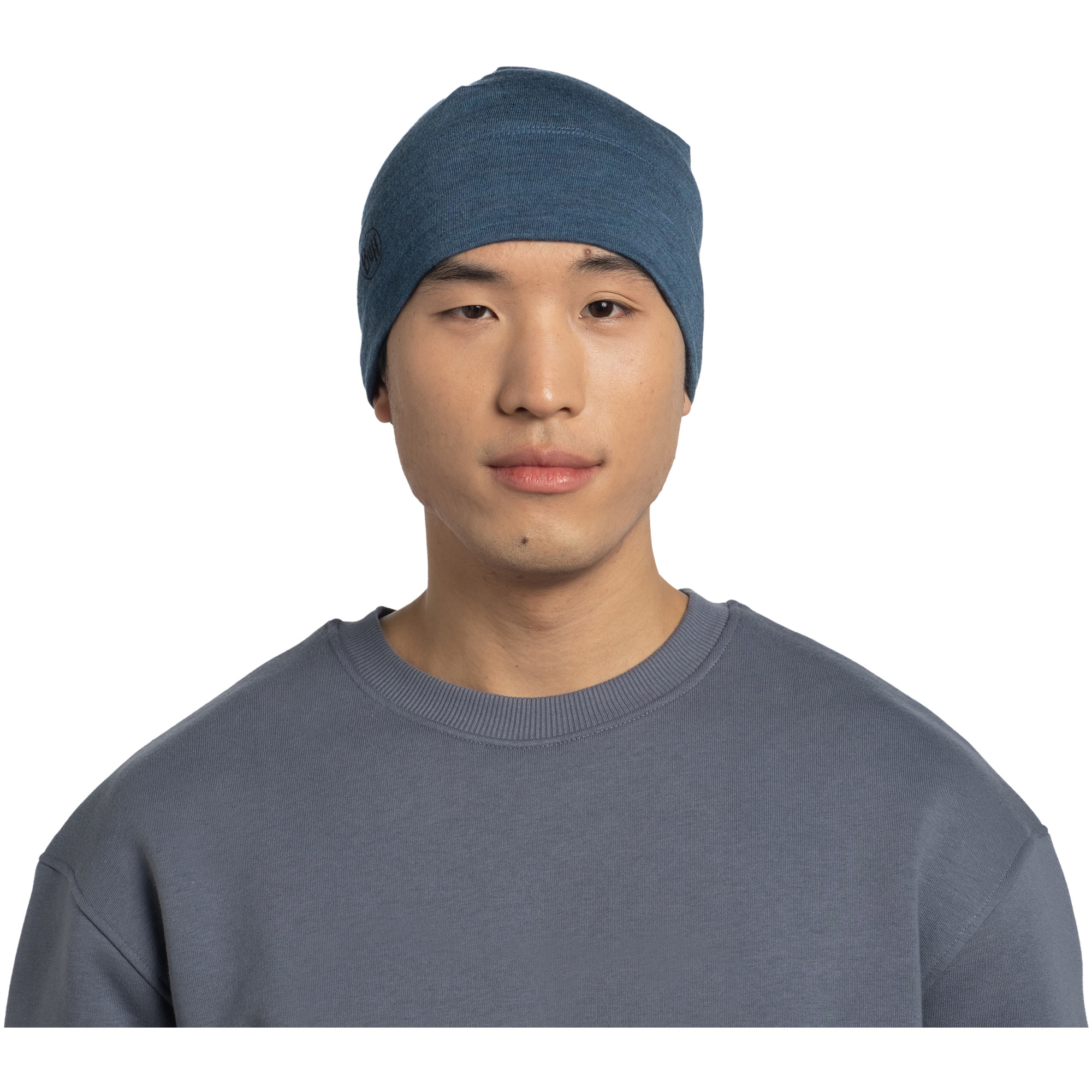 Buff Čepice s vlnou Merino Midweight Beanie, modrá
