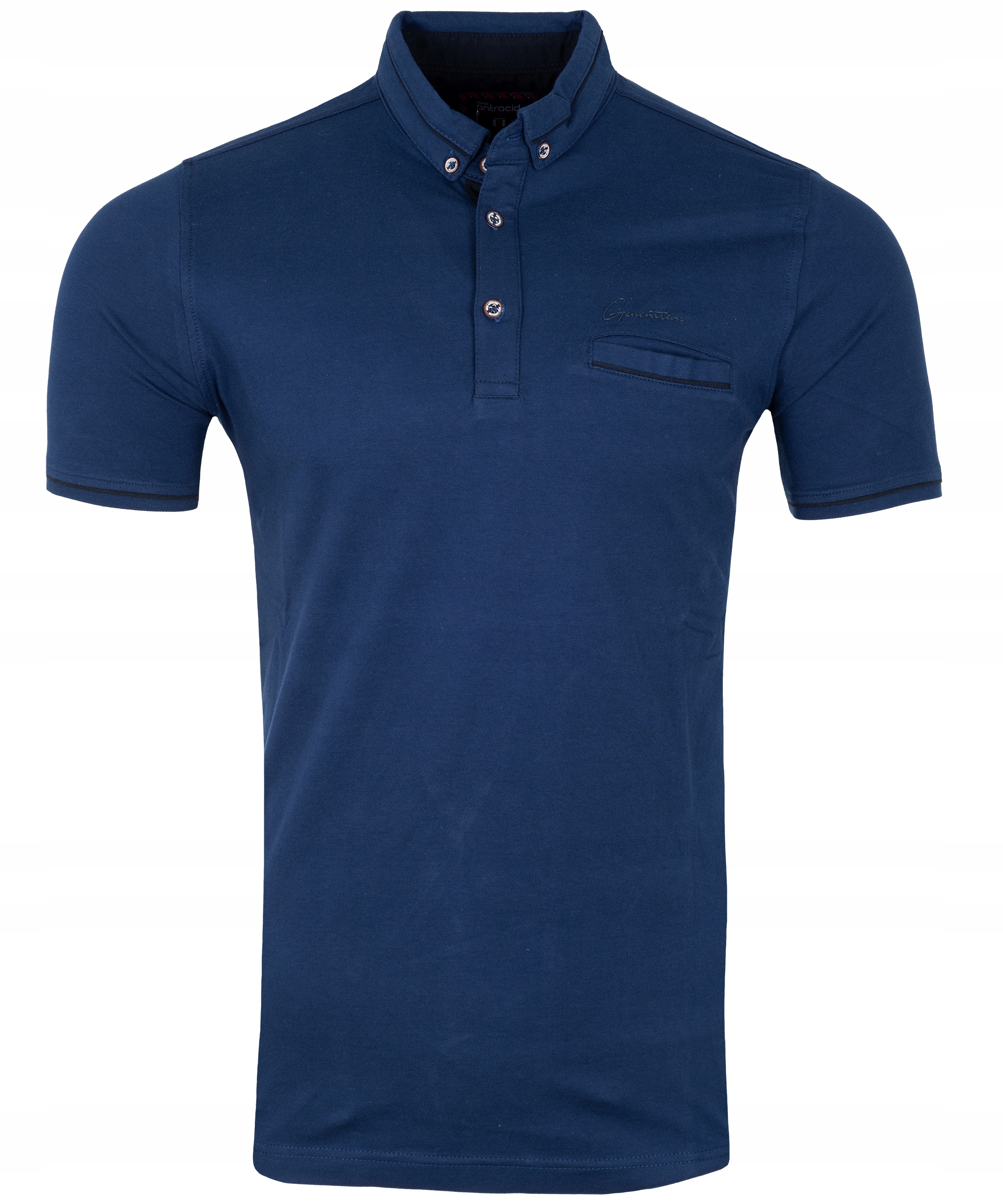 

Koszulka męska Polo z kołnierzykiem, niebieska, XL