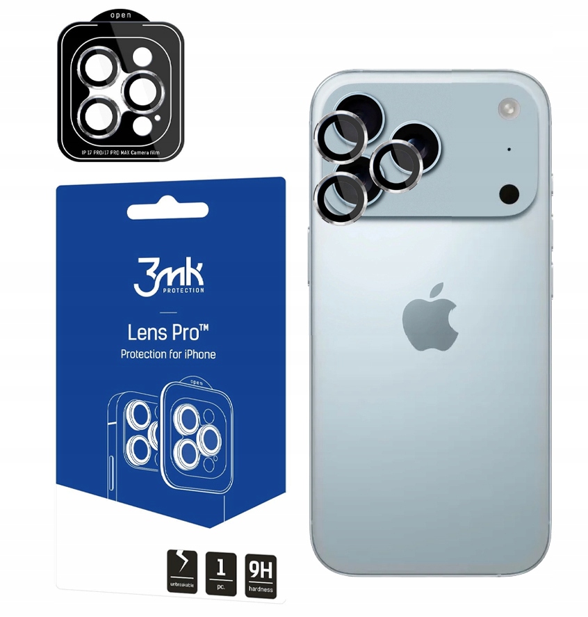 Sklo Lens Protection Pro 3MK pro iPhone 17 Pro Pro Max Stříbrné
