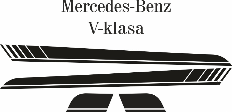 

Naklejki na Mercedes Vito, Viano 02 na boki