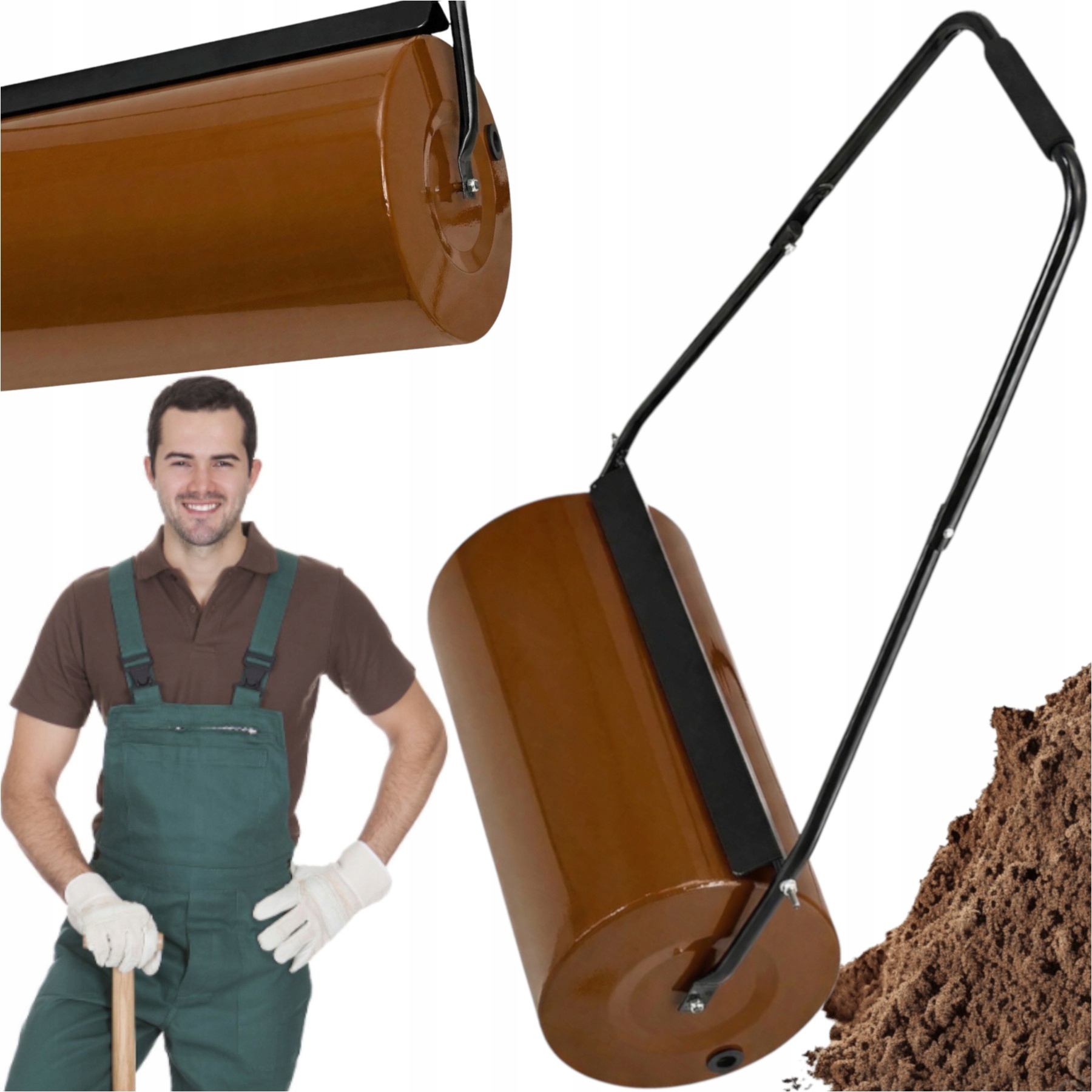 Válec Na Trávy Ocelový Šlehač Je Pevný A Těžký, Neohýbá Se Ani Nepraská