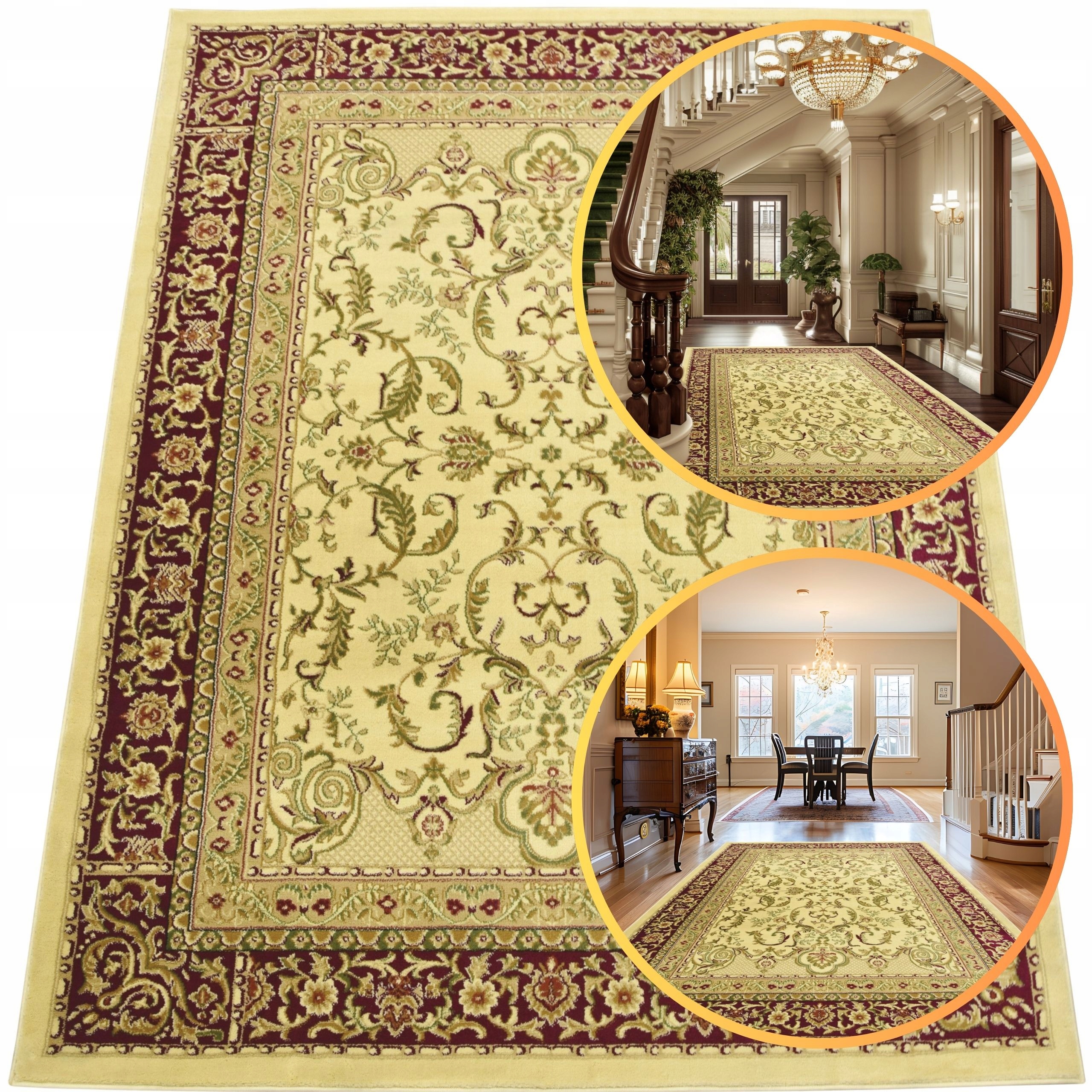 Koberec 90x320 Belvedere Vínový Koberec Do Obývacího Pokoje Vintage Turecký Koberec